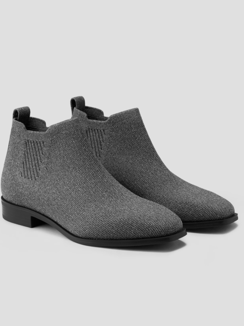Vivaia gray ankle boots Square Toe Water Repellent slip on 39.5 / 8.5